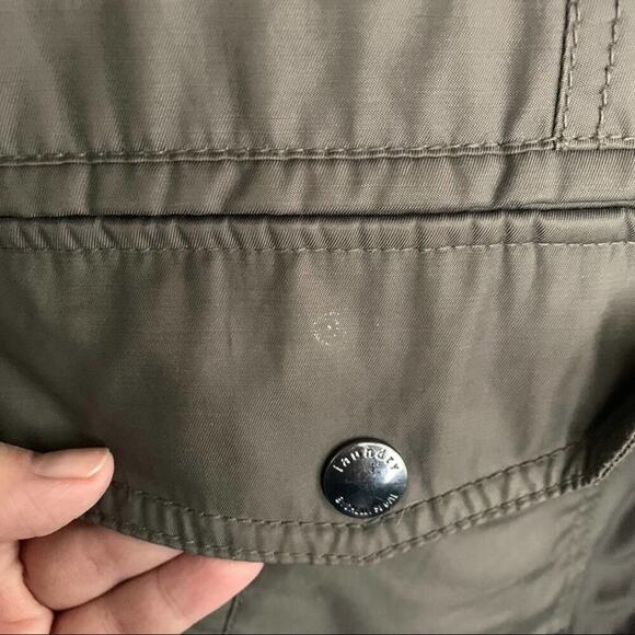 Laundry Shelli Segal Rain Parka Military Style Utility Jacket High Neck Small S - Picture 9 of 13